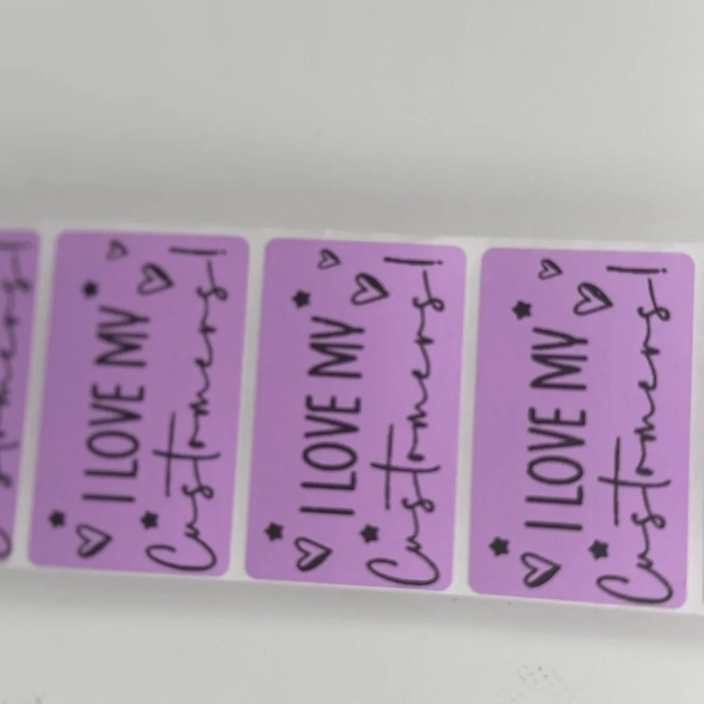 I love my customers stickers | shipping supplies for small business 2" - Picture 2 of 6